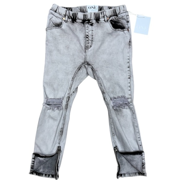 One Teaspoon Harley Killers Jeans Size 28, NWT, Harem Style Cropped Length - Picture 3 of 12